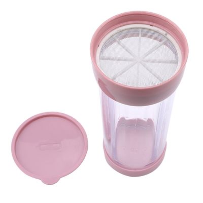Plastic Icing Sugar Dispenser With Stainless Steel Mesh Sifters
