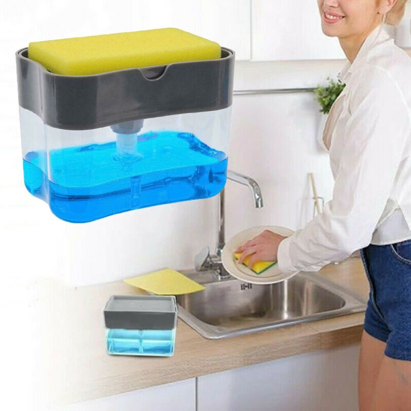 Automatic Soap Dispenser Bottle Kitchen Sponge Soap Dispense