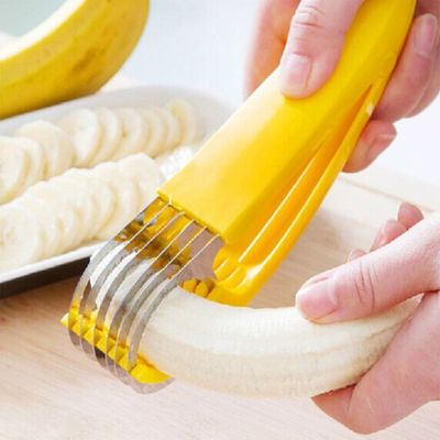 Accessoires de cuisine Coupe-banane en acier inoxydable