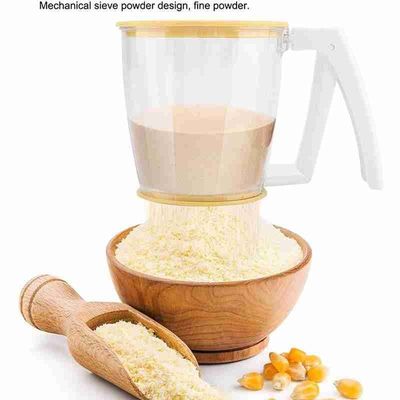 Creative Cup Flour Sifter Strainer Plastic Baking Pastry Tools