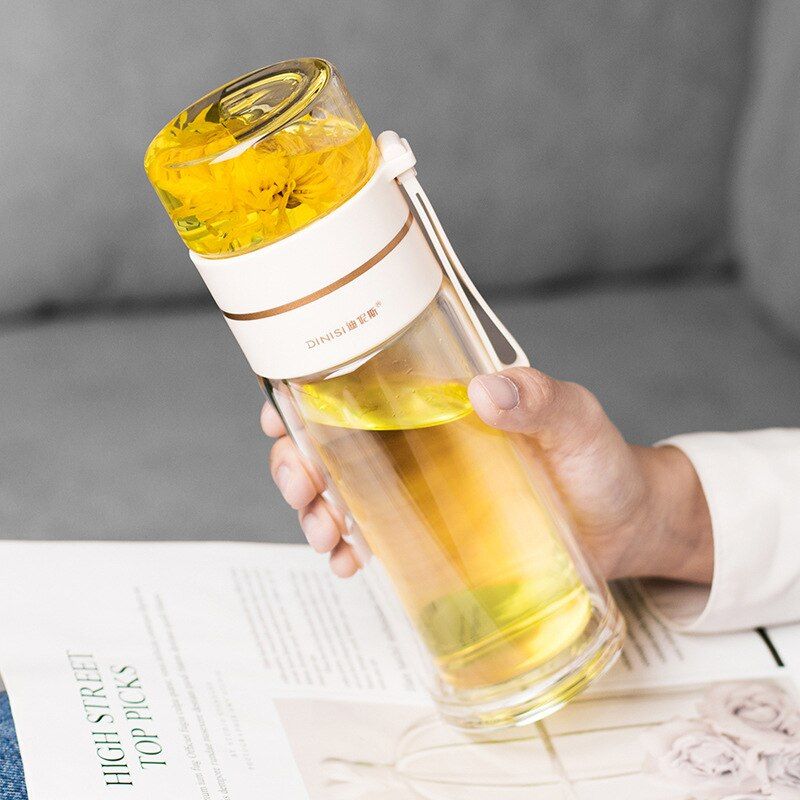 Cute Creative Transparent Bubble Tea Insulation Hot Water Bottle