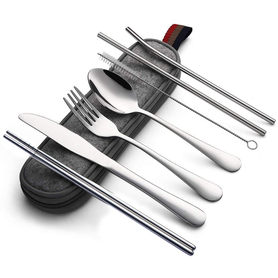 Tableware Reusable Travel Cutlery Set Camp Utensils Set