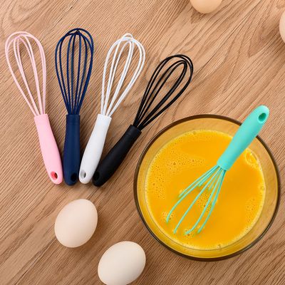6 Inch Stainless Steel Silicone Whisk Mini Whisk Color Whisk Mixer Mini Baking Tools