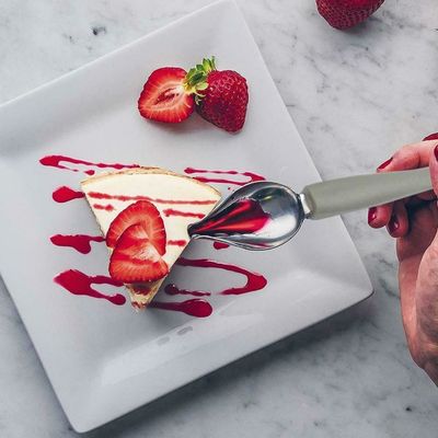 2Pcs Culinary Drawing Spoons Chef Pencil Sauce Painting Spoon
