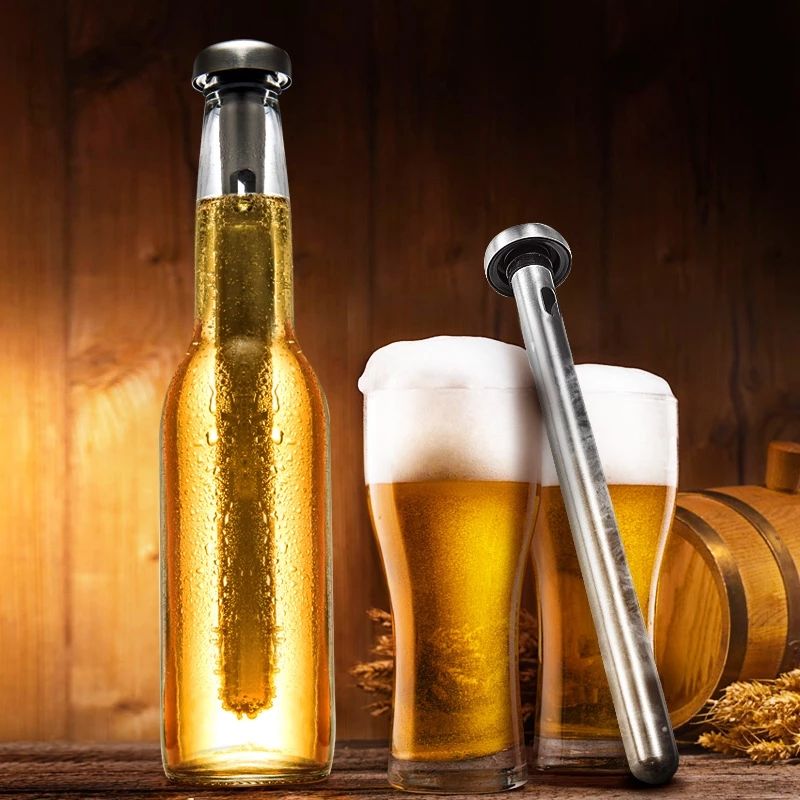 304 Stainless Steel Beer Chiller Stick Beverage Cooling Rod Cooler Frozen Bar Tool
