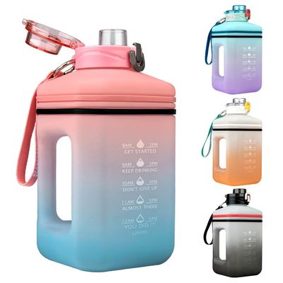 Portable Gradient Color Outdoor Space Cup Water Bottles