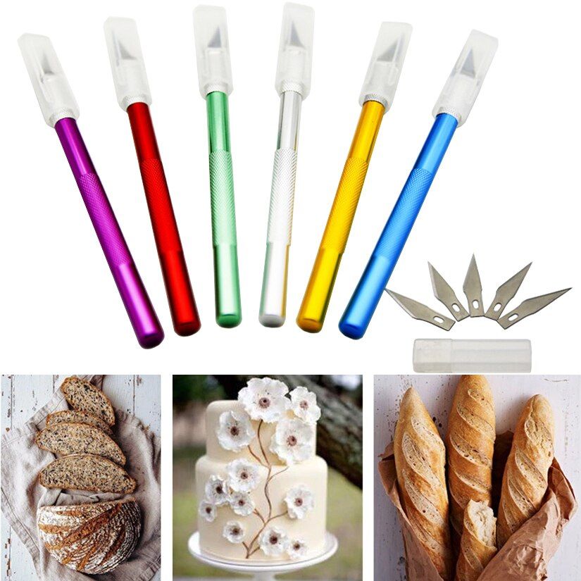 6Pcs Blades Knife Fruit Fondant Cake Decorating Tools