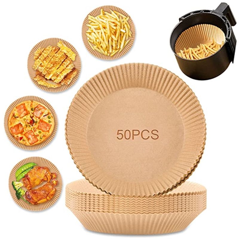 Air Fryer Paper Tin Foil Round Food Paper Tray