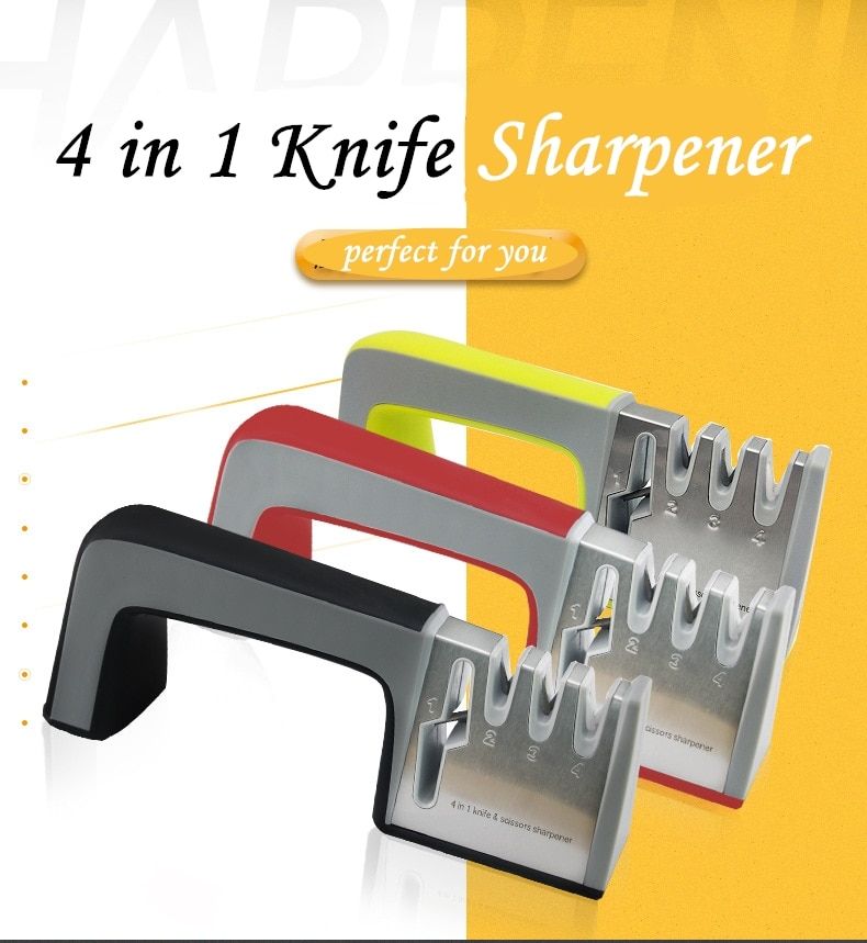 4 in 1 Stainless Steel Knife Sharpener