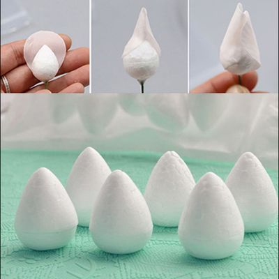 Outil de tamponnage ovale en mousse pour fleurs en forme de pétale