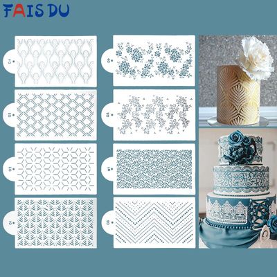 Fondant Stencils Plastic Wedding Cake Decorative Baking Tool