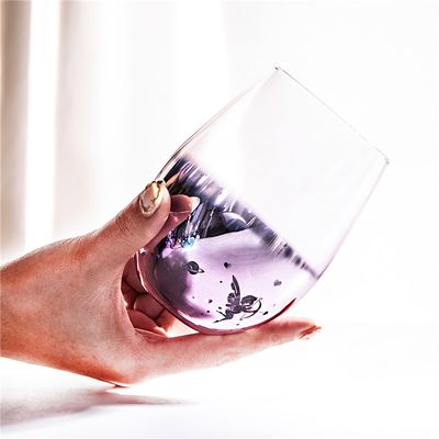 Glass Cup Starry Sky Plating Glasses 550ml Color Water Cups
