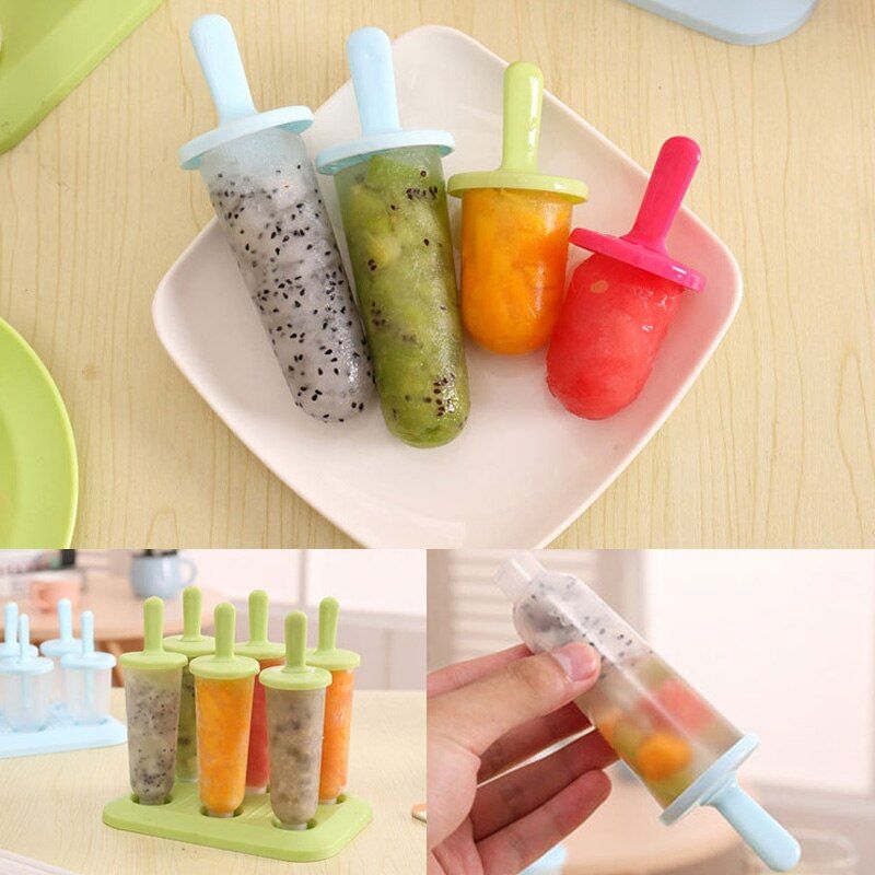 Food Grade Lolly Mold DIY Ice Cream Maker Popsicle Molds Dessert Molds