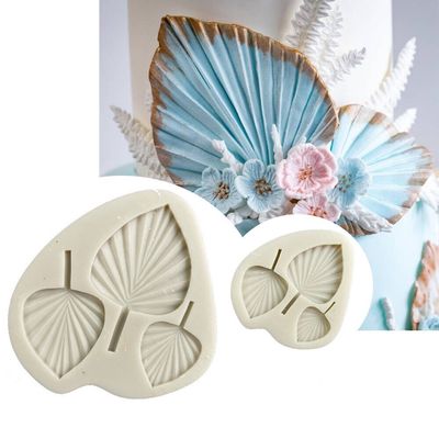 Moule en silicone en forme de feuille de palmier pour la fabrication de sucre, outils en résine