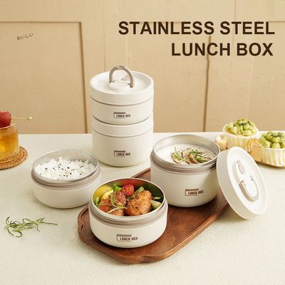 Multilayer Stainless Steel Lunch Food Storage Containers Portable Bento Box