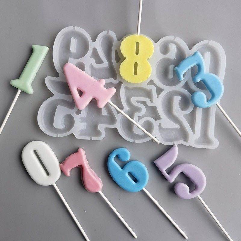 Numeric Shaped Modeling DIY Birthday Cake Decorating Tool Baking Mold