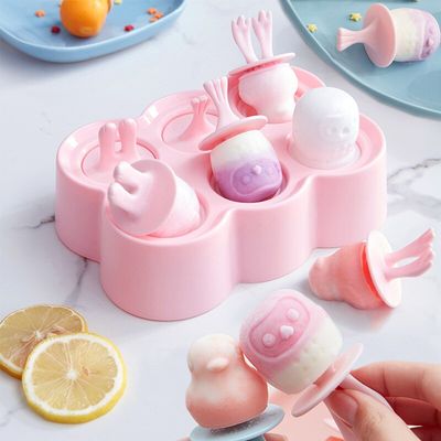 Moules à glace en silicone, moules à glace avec couvercles