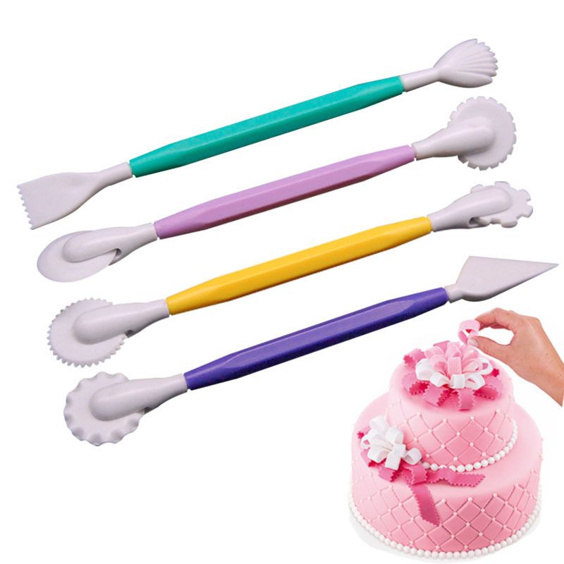 4Pcs/set Fondant Cake Decorating Modelling Tools