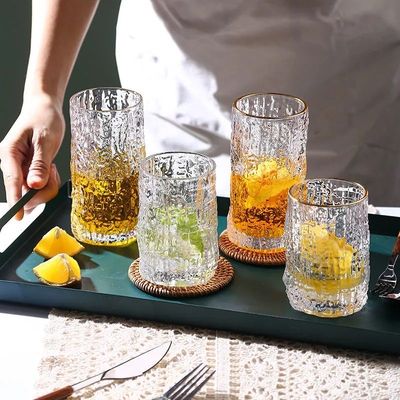 Rinde Muster Glas Phnom Penh Tasse Mund Verdickt Kristall Wasser Tasse