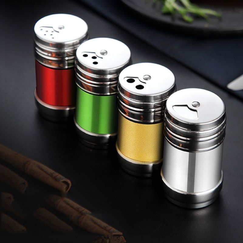 Stainless Steel Spice Pot Stash Jar Storage Box with Lid Jars