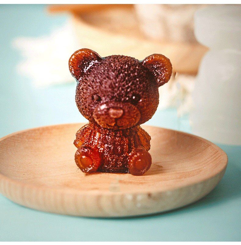 3D Ice Cube Maker Little Teddy Bear Shape Chocolate Cake Mold
