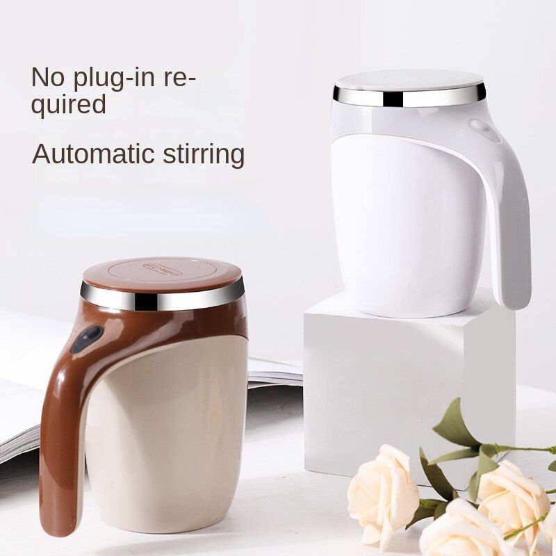 Automatic Self Stirring Mug Stainless Steel Temperature Difference Coffee Mixing Cup Blender