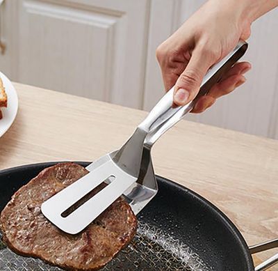 Pelle à steak en acier inoxydable pour buffet et barbecue