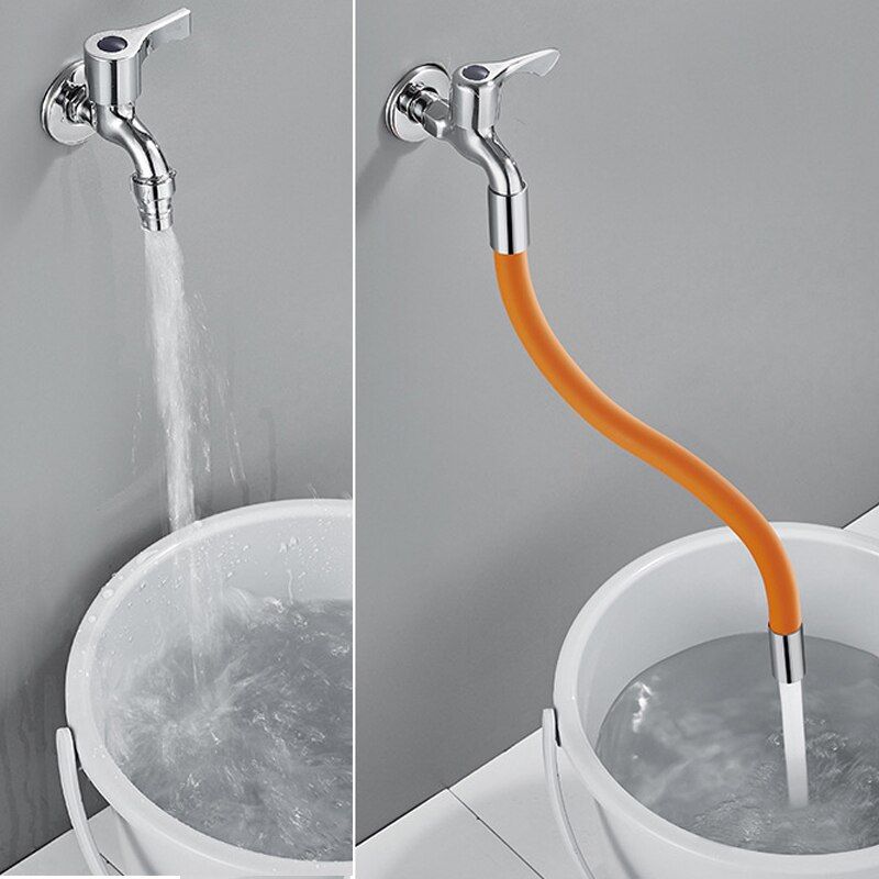 360° Rotation Faucet Extender Bathroom Adjust Free Bending Faucet