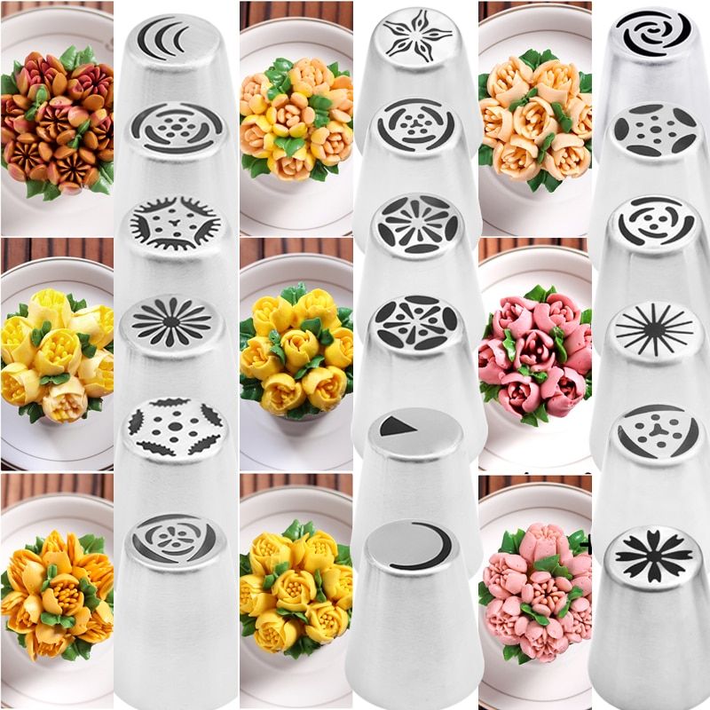 Russian Tulip Icing Rose Pastry Nozzles Cake Decorating Tools