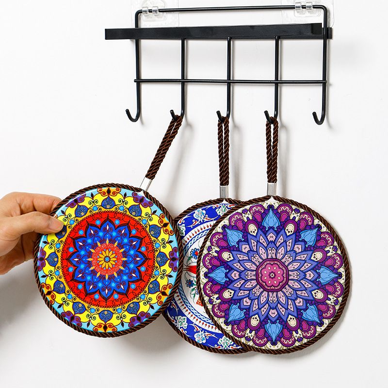 Household Double-Layer Cork Insulation Pad Dining Table Anti-scalding Pot Pad