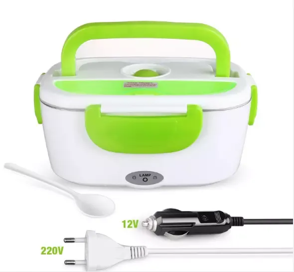 12v/220v Portable Electric Heating Lunch Box Food Grade Container Warmer