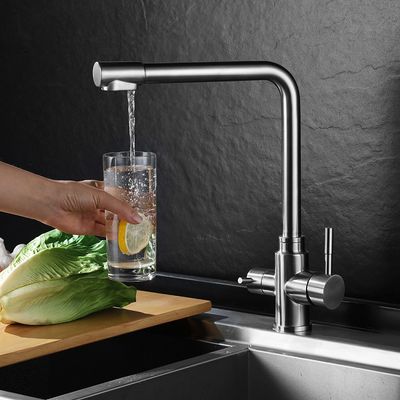 304 Stainless Steel Kitchen Water Faucet Hot And Cold Kitchen Sink Faucet