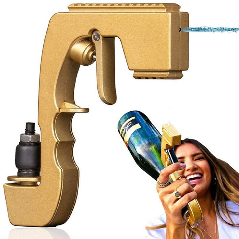 Champagne Wine Sprayer Squirt Gun Bottle Beer Vacuum Stopper Shoot Drinking Ejector