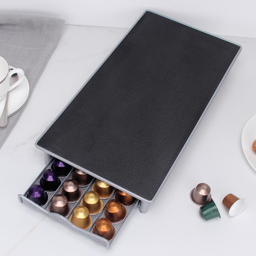 Coffee Pods Holders Nespresso Capsule Metal Storage Drawer