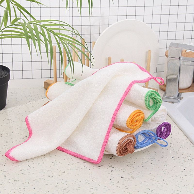 Bamboo Microfiber Tea Towels Anti-Grease Napkins