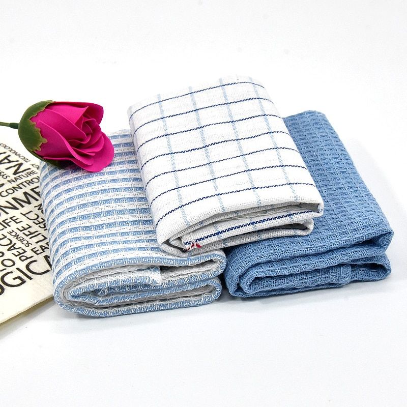 3Pcs Cotton Kitchen Towel Bowl Cleaning Towels