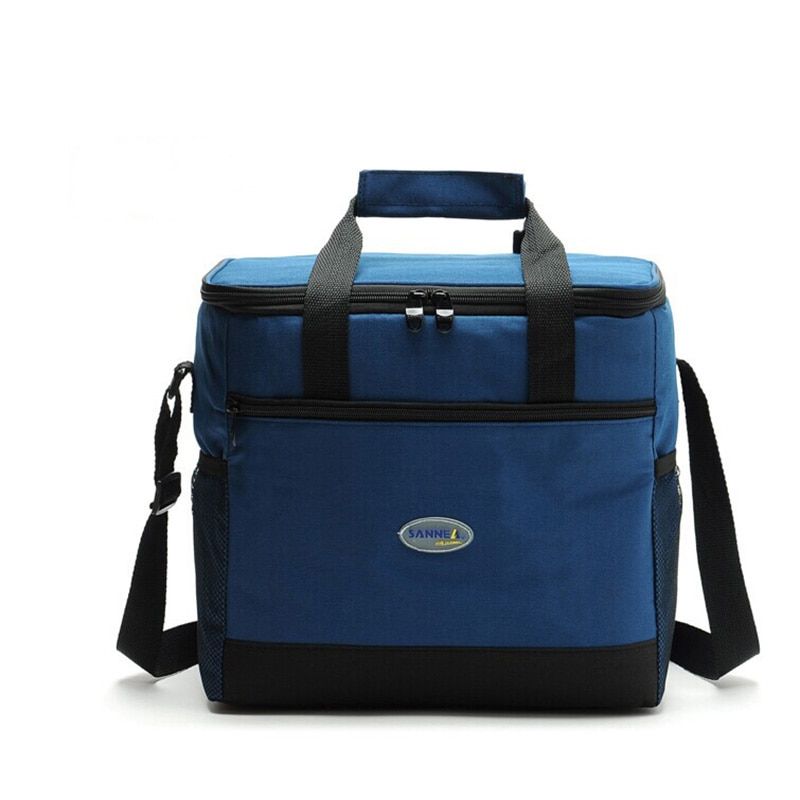 Large Thicken Folding Fresh Keeping Nylon Cooler Bag Lunch Bag