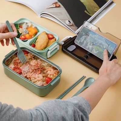 Boîte à lunch Bento en acier inoxydable