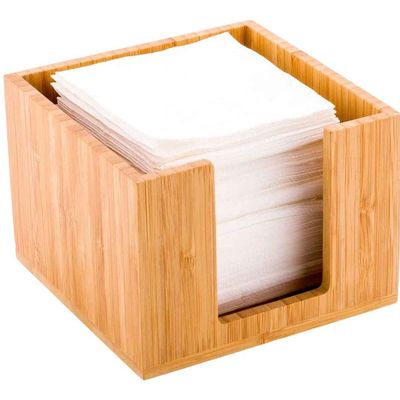 Porte-serviettes plat Porte-serviettes rectangulaire en bois