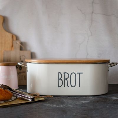 Boîte de rangement nordique épaisse avec couvercle en bambou