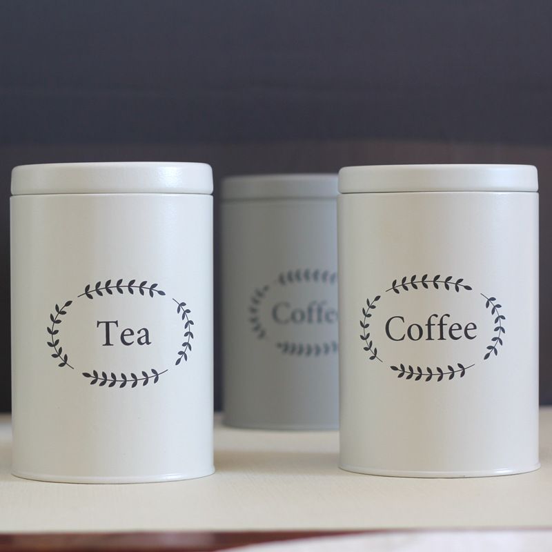 Tea Coffee Storage Tank Desktop Dustproof Storage Can