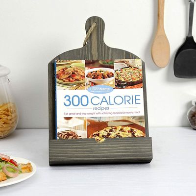 Présentoir de recettes en bois, présentoir de menus de cuisine