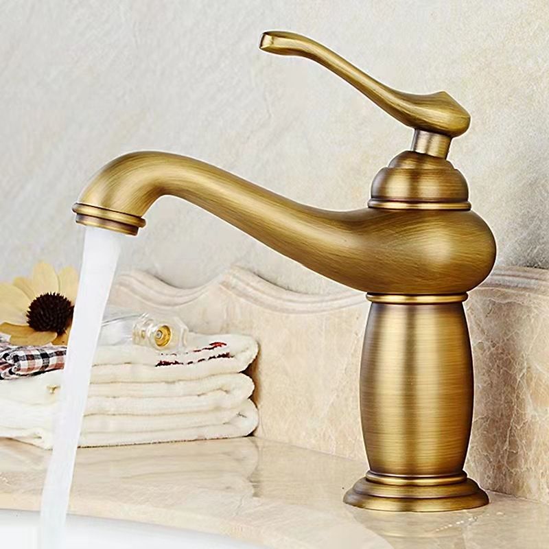 Bathroom Antique European Magic Lamp Faucet Hot And Cold Water Faucet