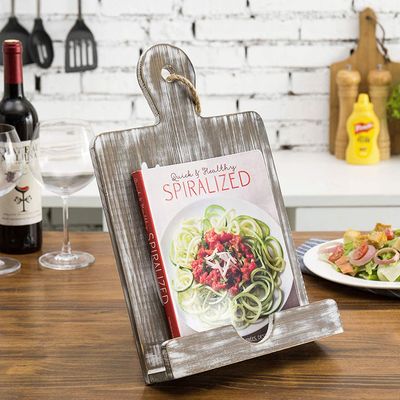 Présentoir à recettes en bois pour menus de restaurants occidentaux