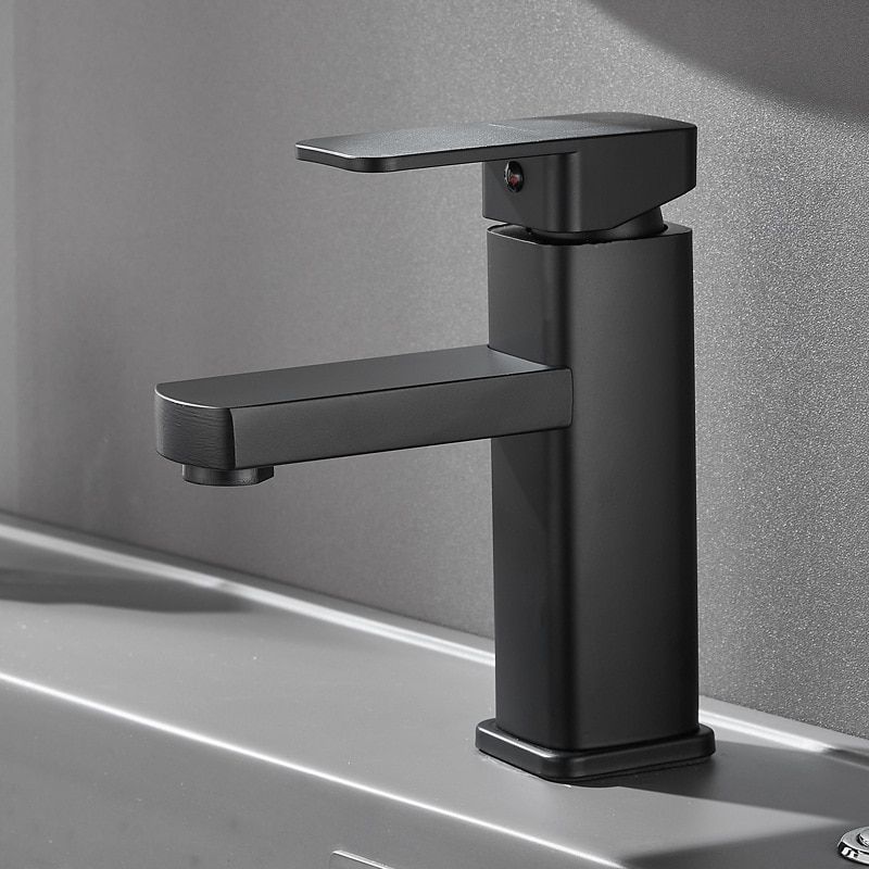 Basin Sink Bathroom Faucet Deck Mounted Hot Cold Water Basin Mixer Taps