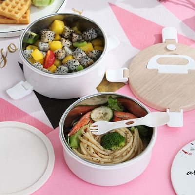 Food Container Bento Round Lunch Box