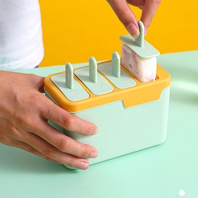 Moule à glace en plastique de qualité alimentaire, 4 grilles