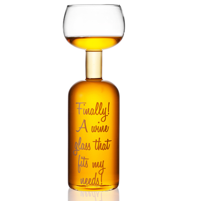 Wine Bottle Large Drinking Glass