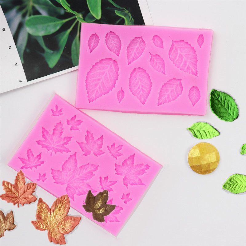 Rose Leaf Maple Leaf Leaf Fondant Silicone Mold