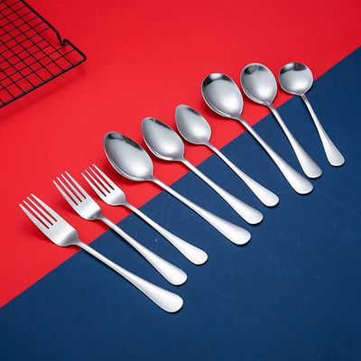 Fourchette à steak en acier inoxydable 410 épais de style occidental
